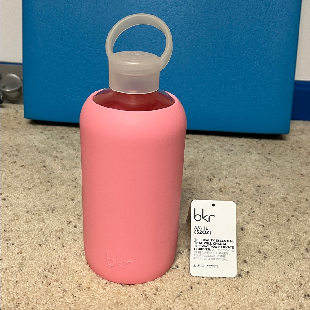 bkr Big 1L (32oz) Glass Water Bottle in Baker Miller